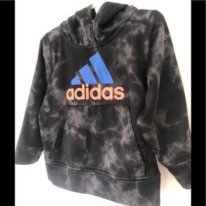 3T adidas marble print hoodie with front pocket